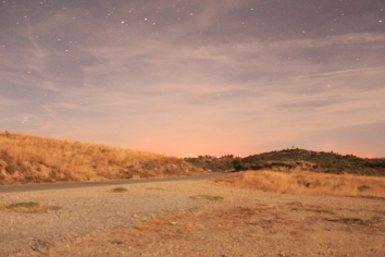 this was taken higher ISO and the light pollution on the horizon makes it look like its dawn