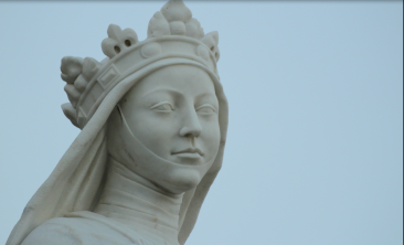Queen Isabella Statue White Marble